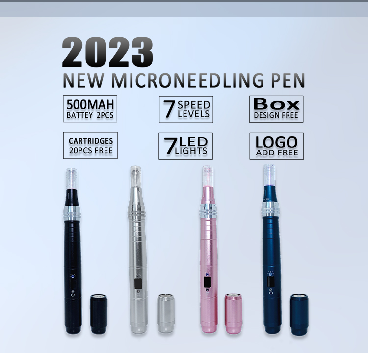 stylo microneedling stylo 4 couleurs