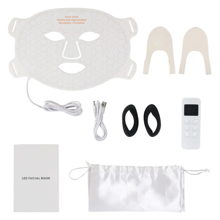 white silicon led mask